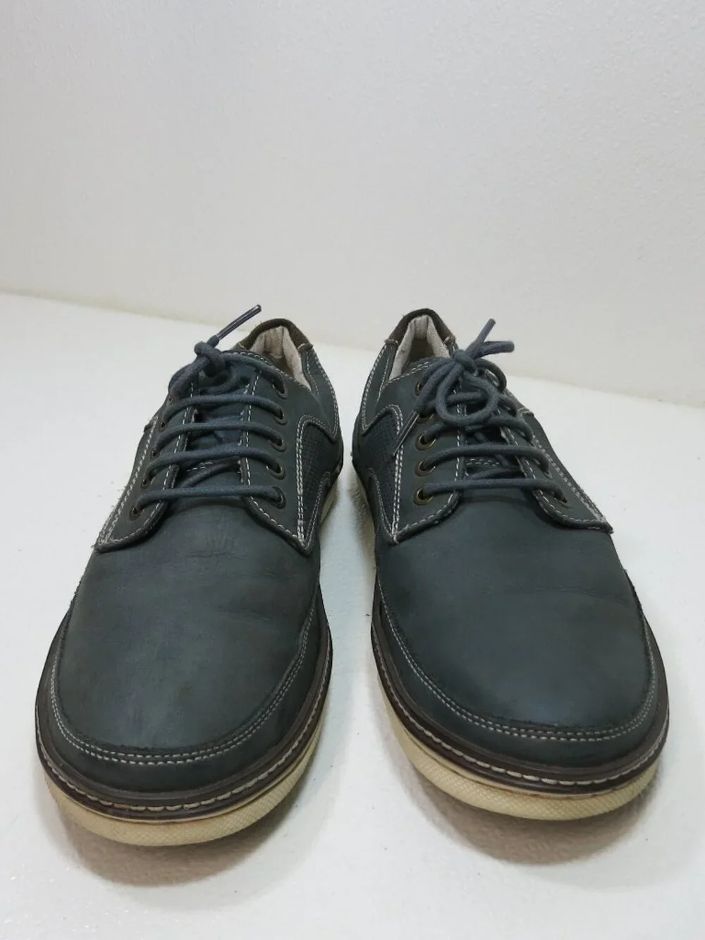 Bass Pasadena Suede Leather Rubber Sole Comfort Dress Oxfords Men's Footwear 9.5